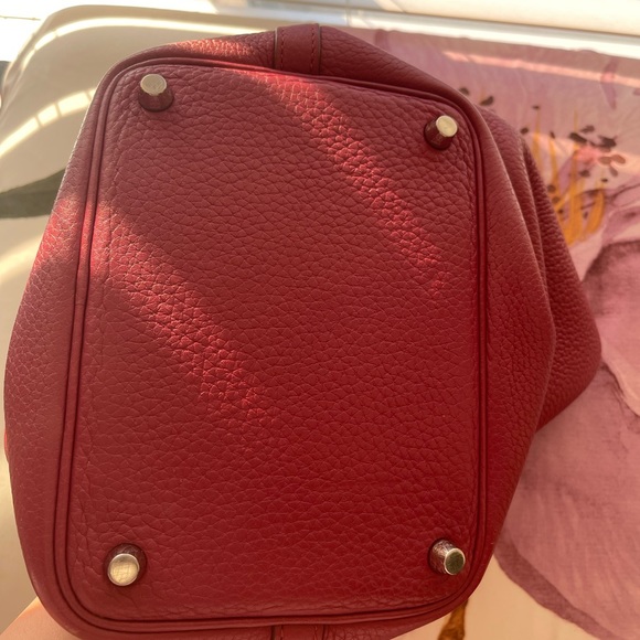 Authentic Hermes Picotin 18 rouge grenat used - Picture 2 of 6